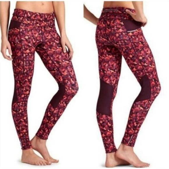 Athleta Pants - Athleta Be Free Yoga Red Leggings Size Small